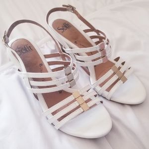 Söfft Strappy Wedge Sandal Gold size 9.5